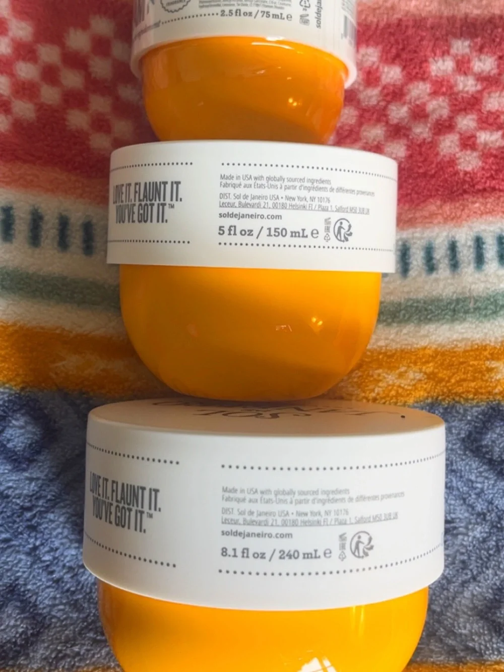 Sol de Janeiro Bright Orange Body Cream Trio